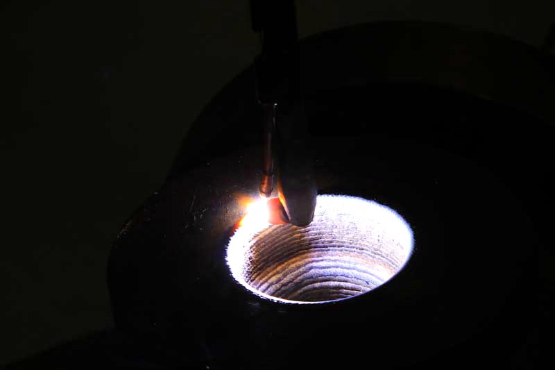Arc striking inside a bore